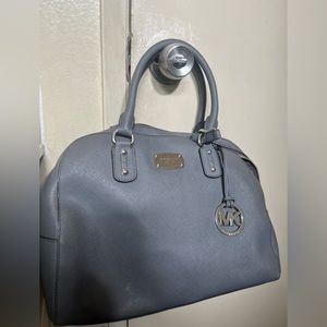 Michael Kors Heather Grey Satchel Medium Bag with strap preowned